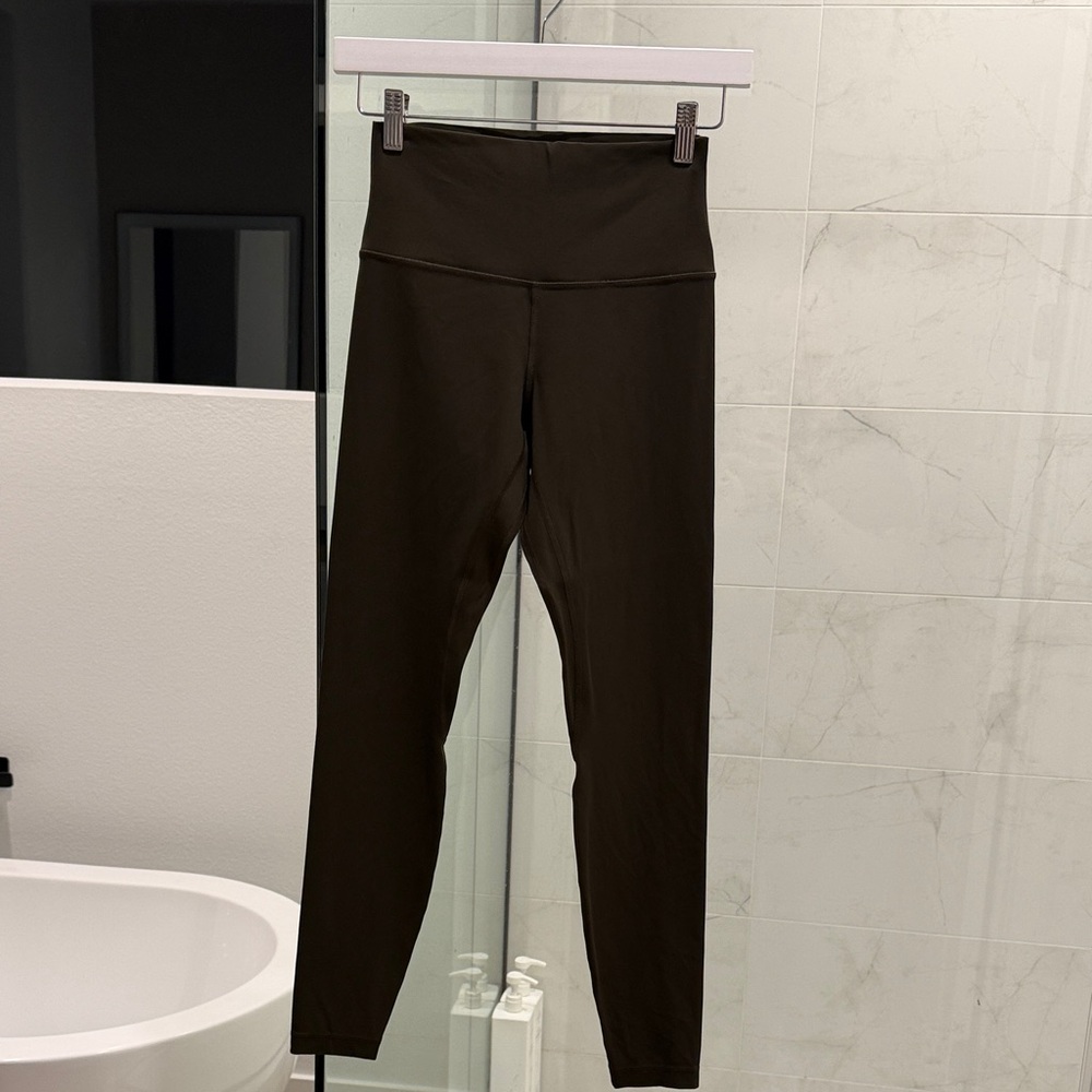 Lululemon Align Leggings - Size 6 - 28 inch inseam - Dark Olive - Picture 4 of 9
